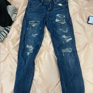 american eagle ripped jeans